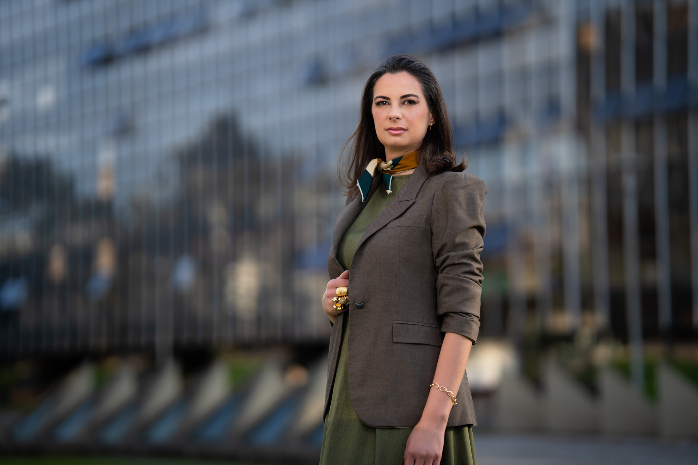Amália Tortato em ação externa pela Secretaria Municipal de Desenvolvimento Humano